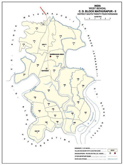 mathurapur ii block map